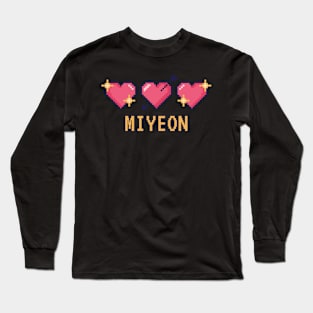 Miyeon Pixel Heart Valentine (G)I-dle Long Sleeve T-Shirt